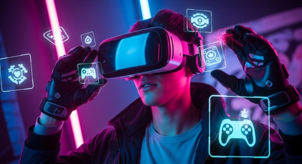 Gamer Style Virtual Reality Rizz Lines