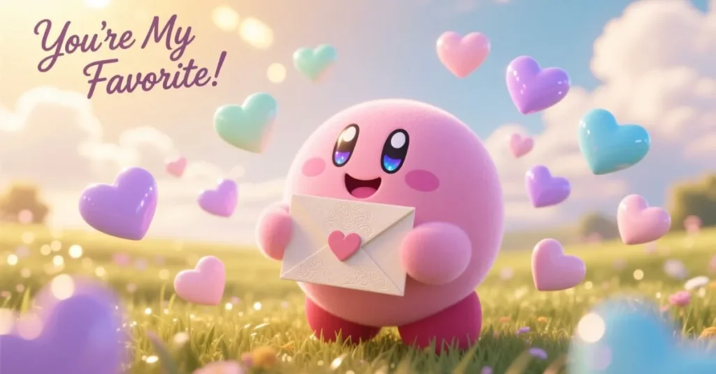 Cute Kirby Rizz Lines