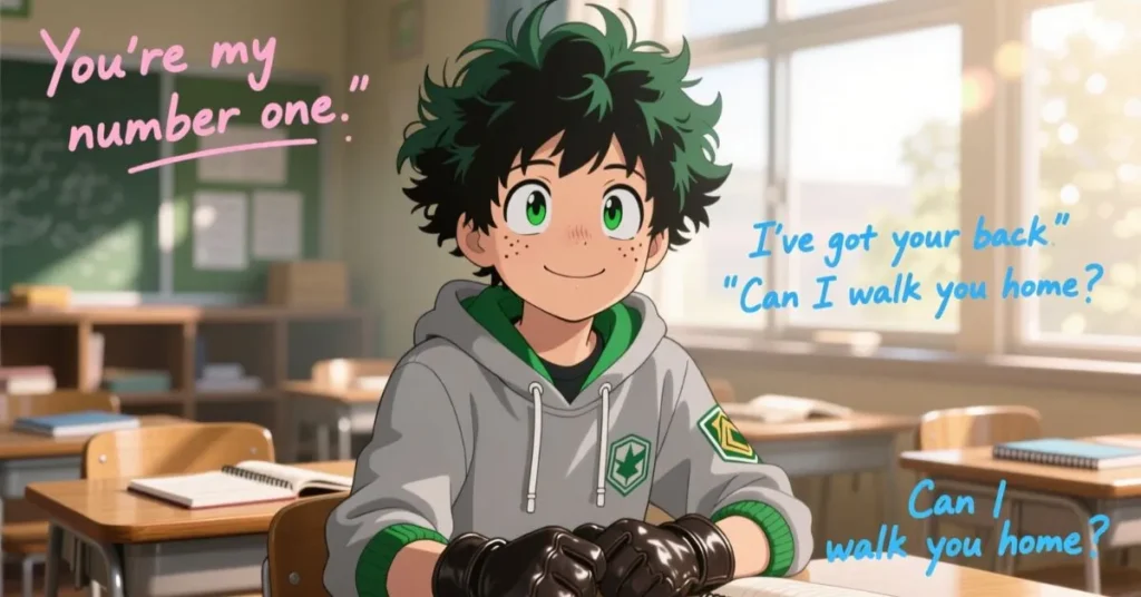 Deku Style Cute Rizz Lines