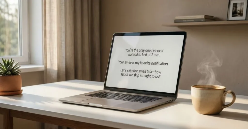 Minimalist Flirty Rizz Lines