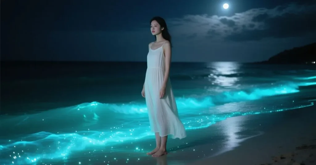 Sparkling Bioluminescence Rizz Lines for Social Media