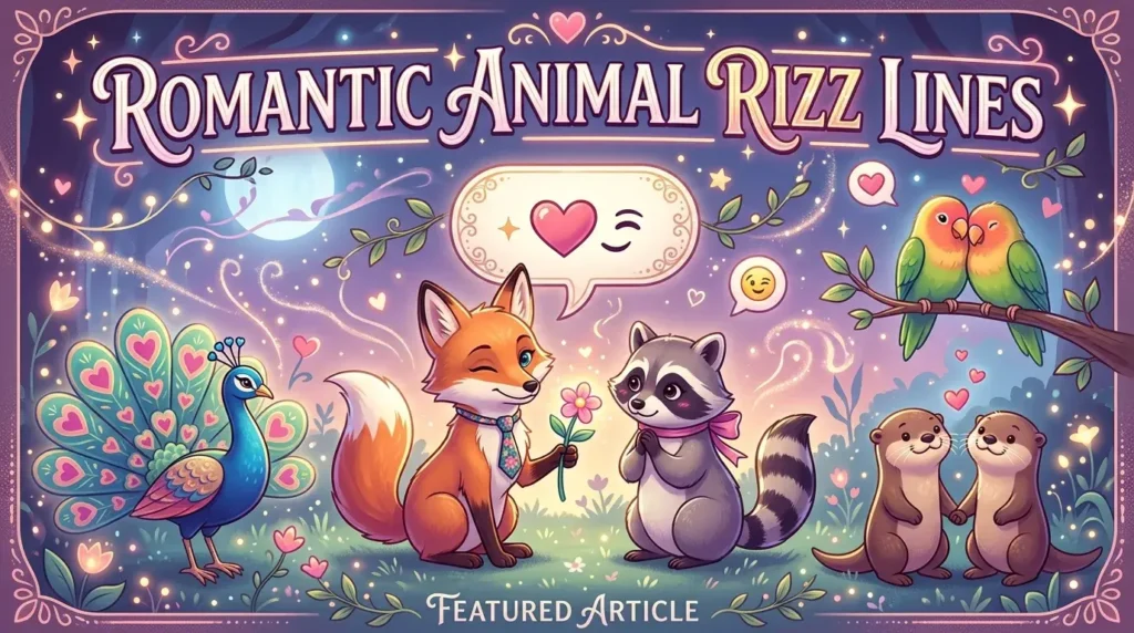 Romantic Animal Rizz Lines