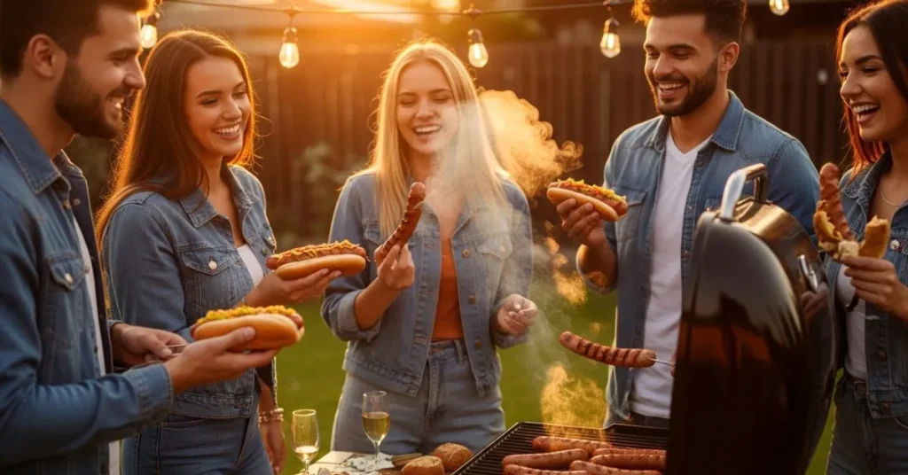 BBQ Party Hot Dog Rizz Lines