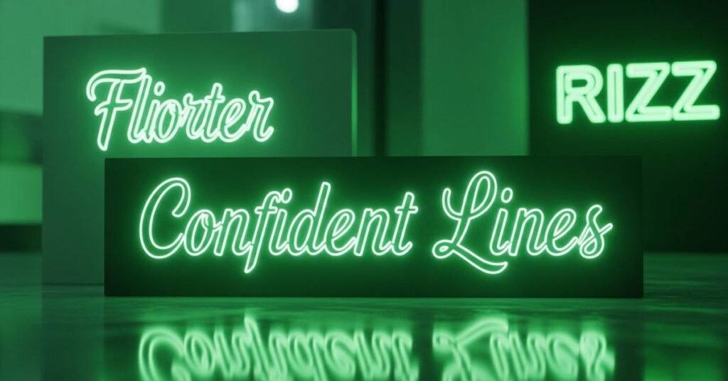 Green Color Rizz Lines