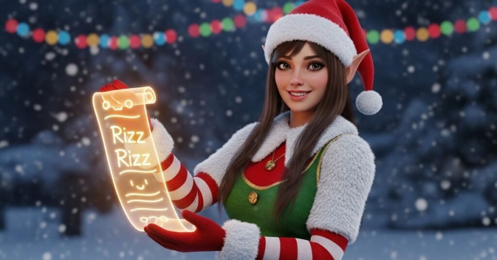 Holiday Elf Rizz Lines