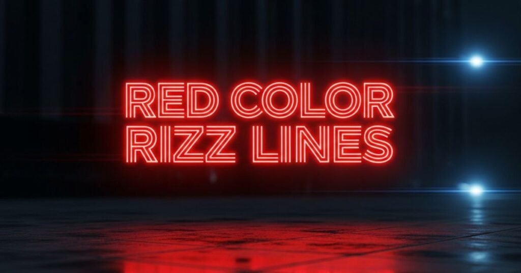 Red Color Rizz Lines