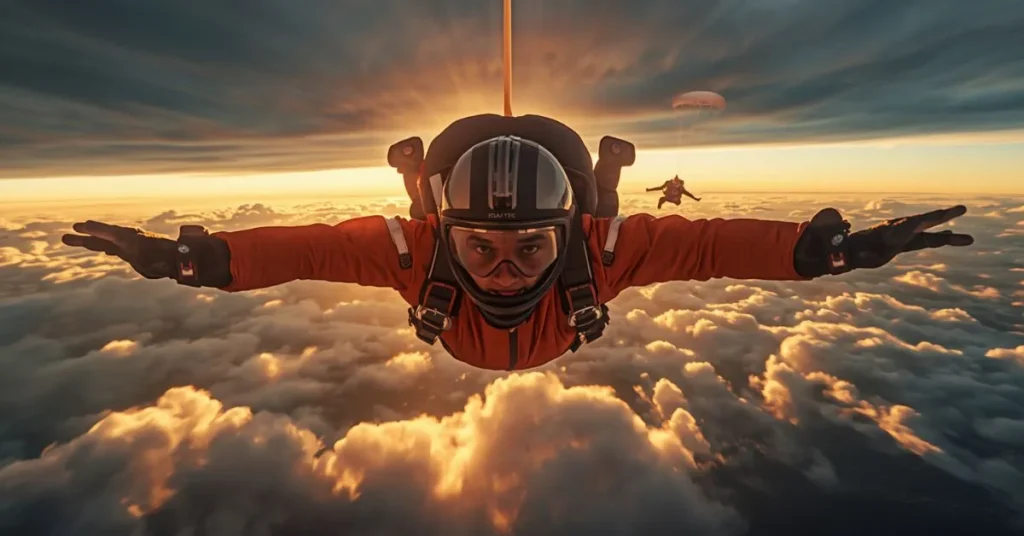 Skydiving Instagram Caption Rizz Lines