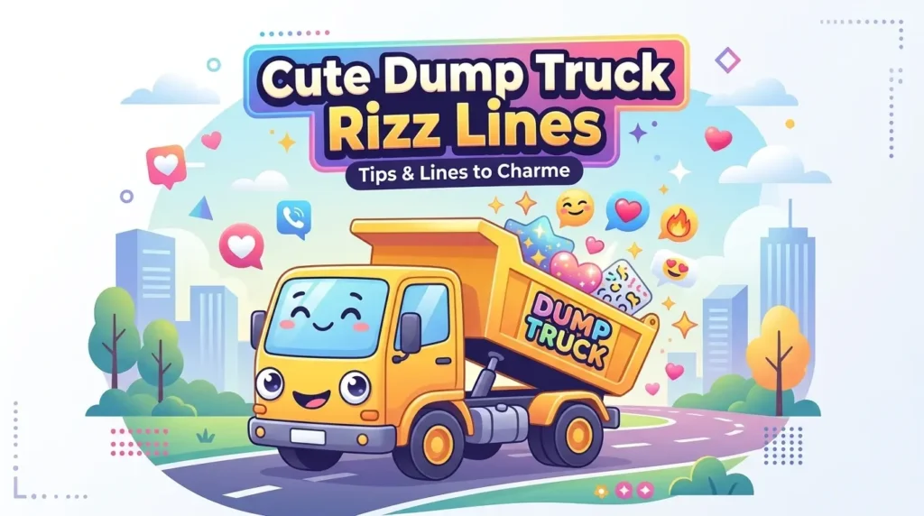 Cute Dump Truck Rizz Lines