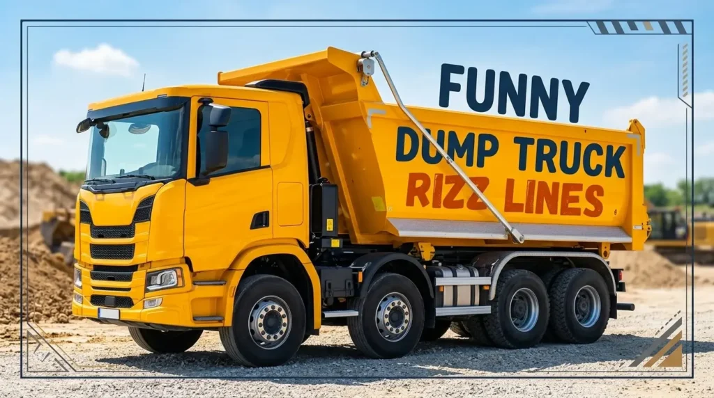 Funny Dump Truck Rizz Lines