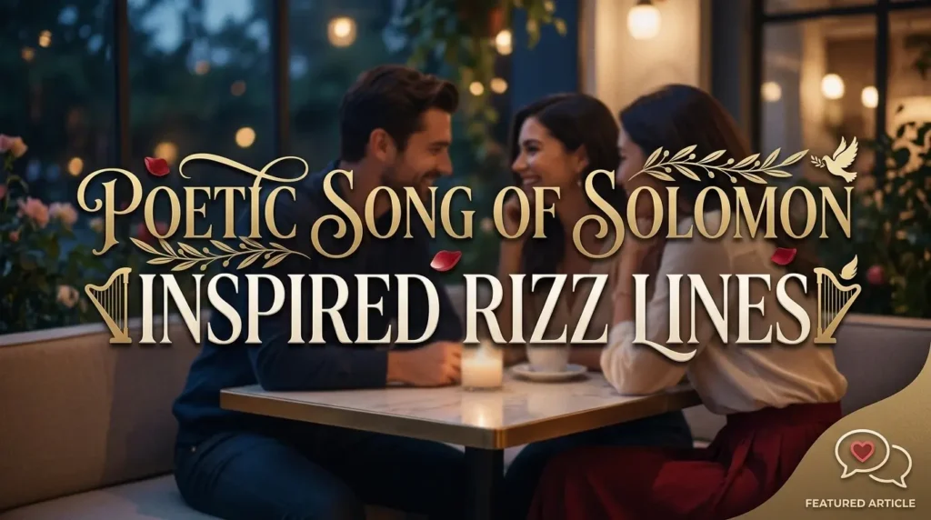 Poetic Song of Solomon Inspired Rizz Lines