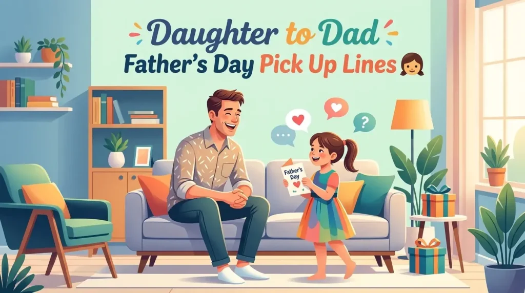 Daughter to Dad Father’s Day Pick Up Lines 👧