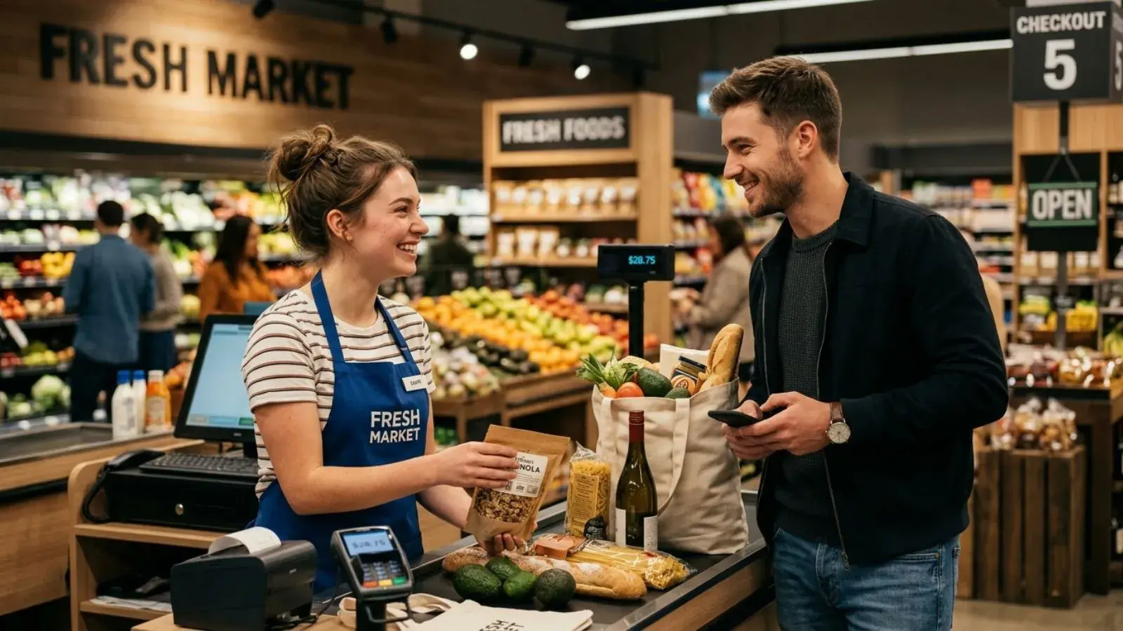cashier pick up lines