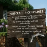 Minecraft pick up lines